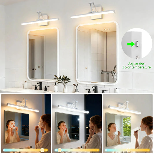Aluminum Vanity Led Bathroom Lighting 19.09 Inch SY-V015-WHITE