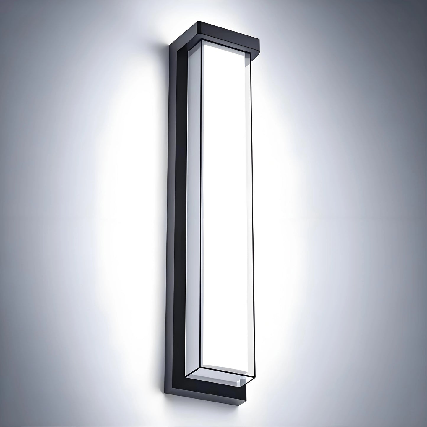 24 Inch Black Large Dimmable Unique Outdoor Wall Lighting for Balcony