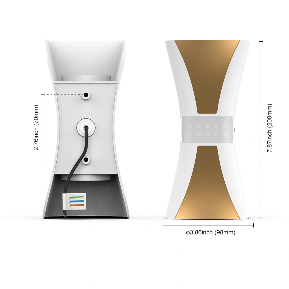 3 Sided Glow 12W Outdoor Wall Lantern SY-O9033