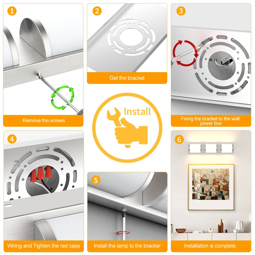 Led Bathroom Vanity Lights Over Mirror 3000K 6000K SY-V014