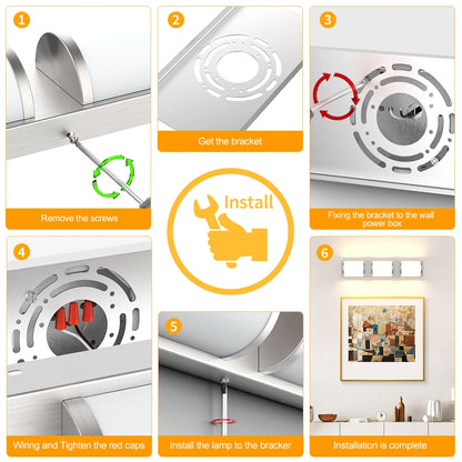 Led Bathroom Vanity Lights Over Mirror 3000K 6000K SY-V014