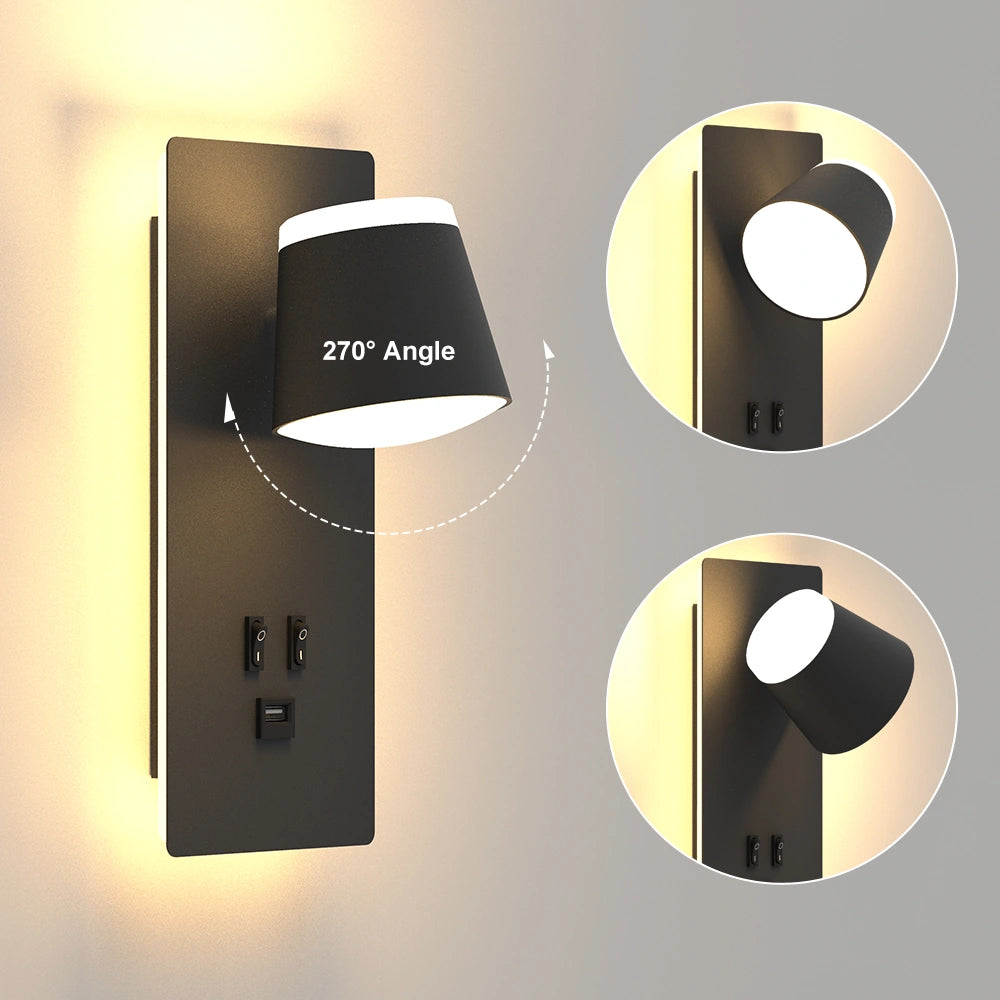 18W Rotatable Usb Bedside Wall Lights SY-I1010