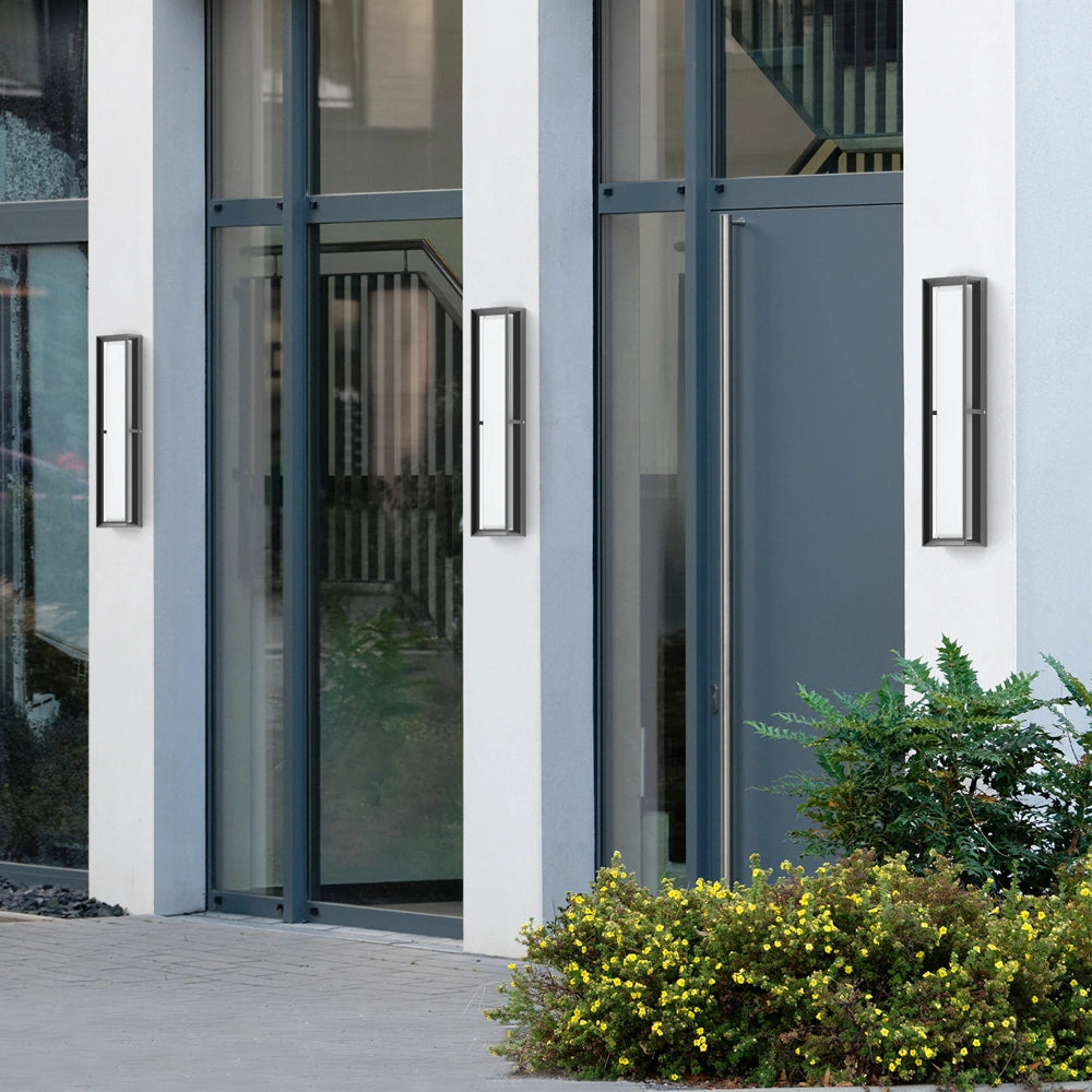 24 Inch Dimmable Aluminum Led Porch Black Outdoor Wall Lights SY-O9056-D