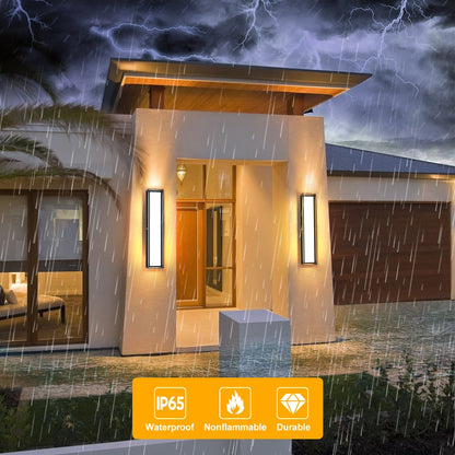 24 Inch Dimmable Aluminum Led Porch Black Outdoor Wall Lights SY-O9056-D