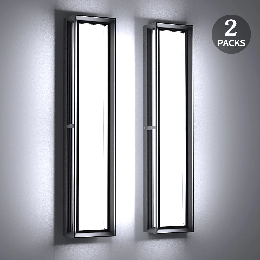 24 Inch Dimmable Aluminum Led Porch Black Outdoor Wall Lights SY-O9056-D