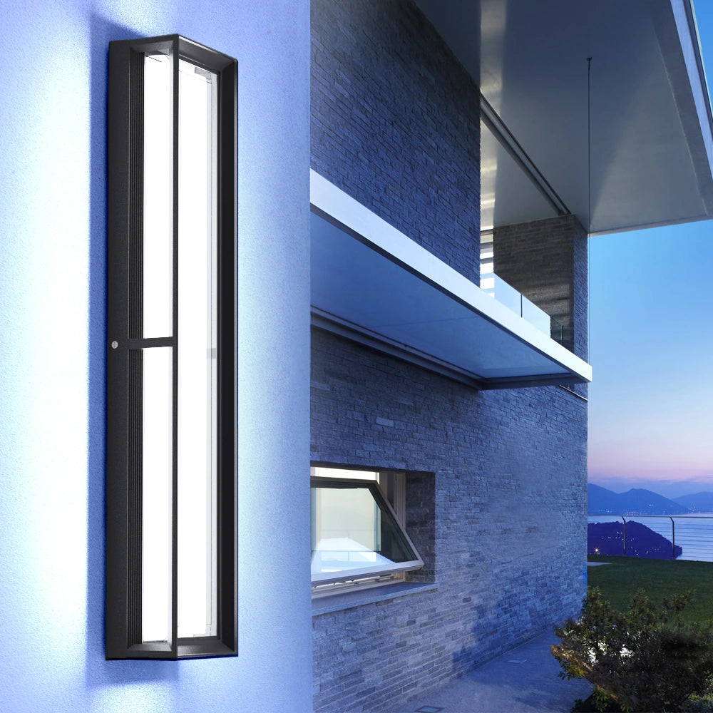 24 Inch Dimmable Aluminum Led Porch Black Outdoor Wall Lights SY-O9056-D