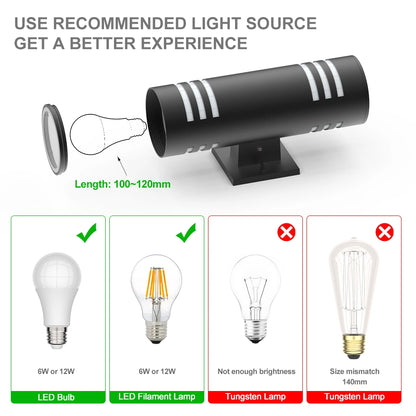 Up And Down lighting Exterior Wall Sconce SY-O3002