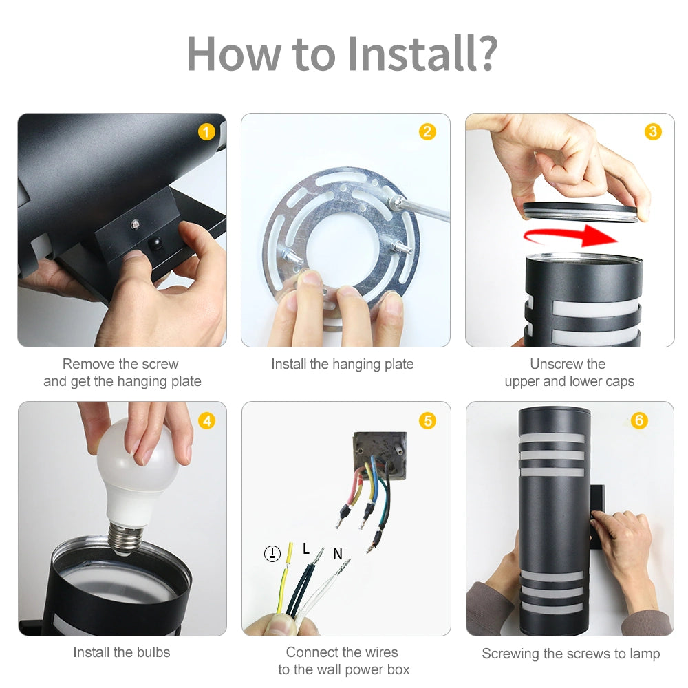 Up And Down lighting Exterior Wall Sconce SY-O3002