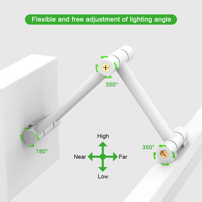 Aluminum Vanity Led Bathroom Lighting 19.09 Inch SY-V015-WHITE
