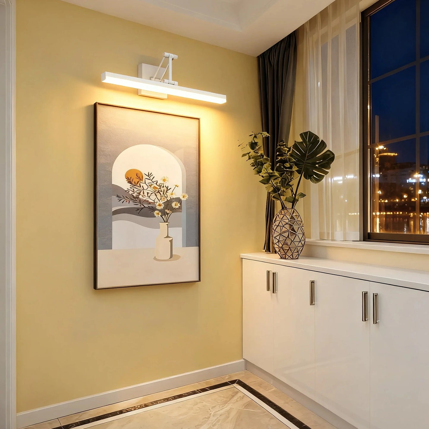 Aluminum Vanity Led Bathroom Lighting 19.09 Inch SY-V015-WHITE