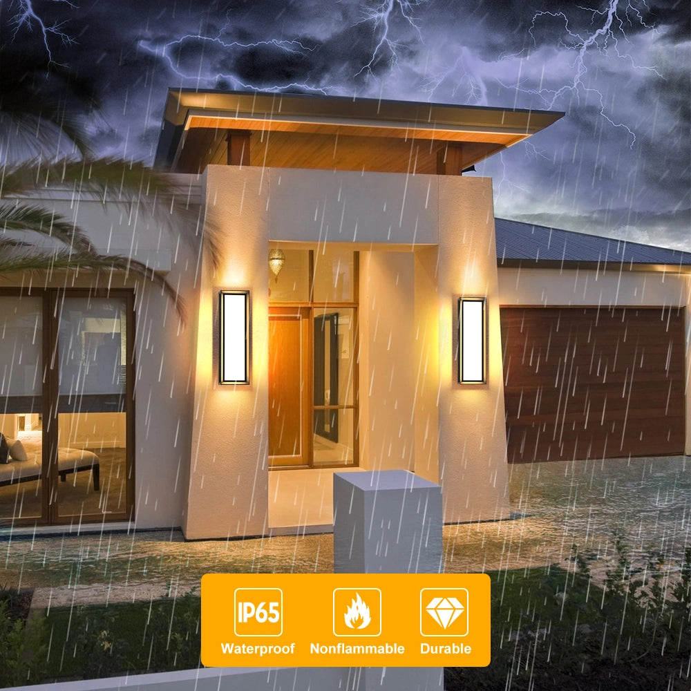 Ip65 16 Inch Dimmable Led Outdoor Wall Lights Exterior Lanterns For Porch SY-O9054-D