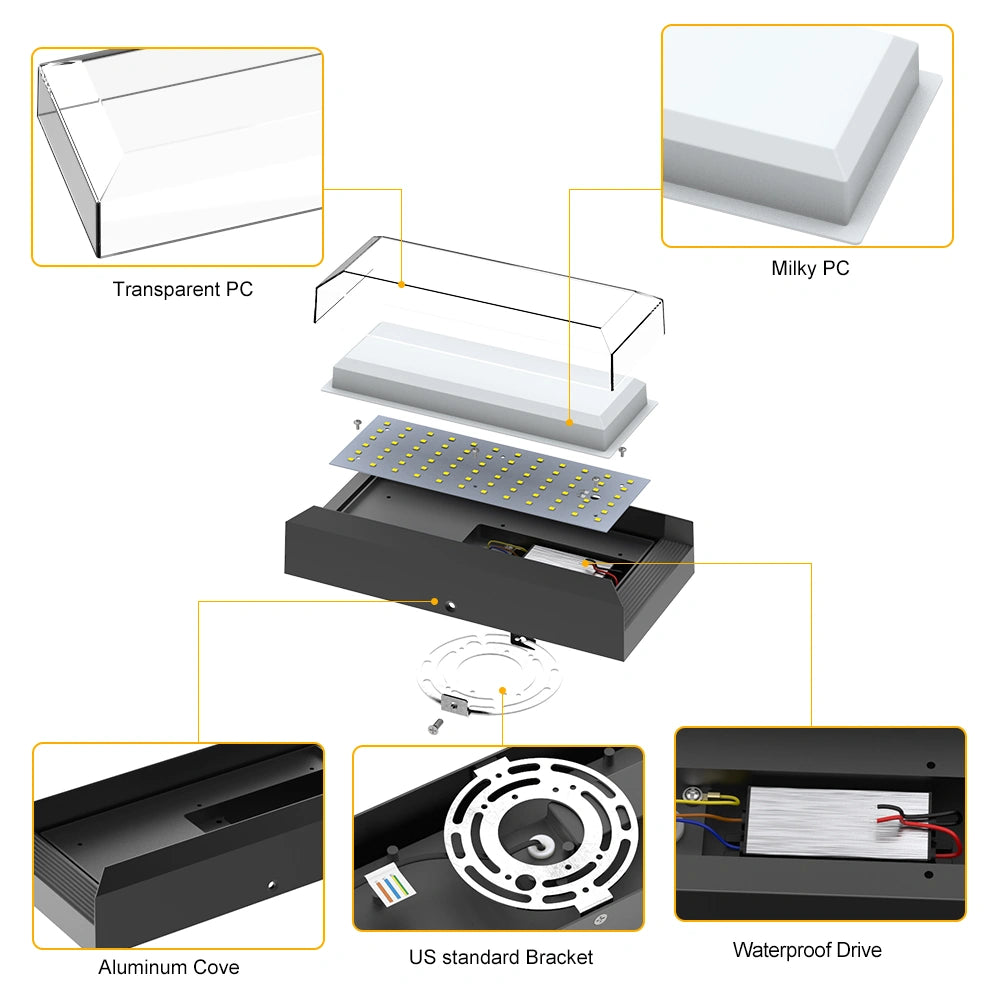 12W Garden led wall mount modern exterior light SY-O9047