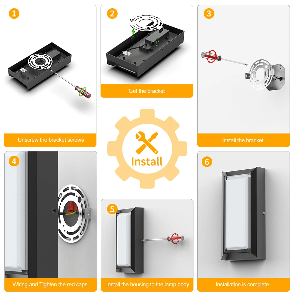 12W Garden led wall mount modern exterior light SY-O9047