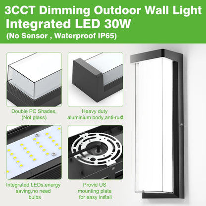 16 Inch Black Dimmable Outdoor Lanterns for Front Porch SY-O9084-D