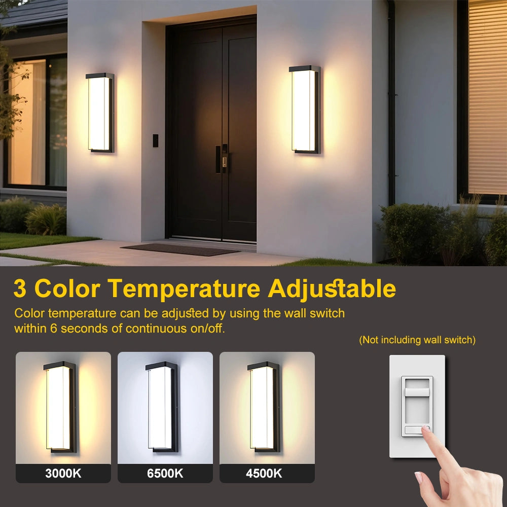 16 Inch Black Dimmable Outdoor Lanterns for Front Porch SY-O9084-D