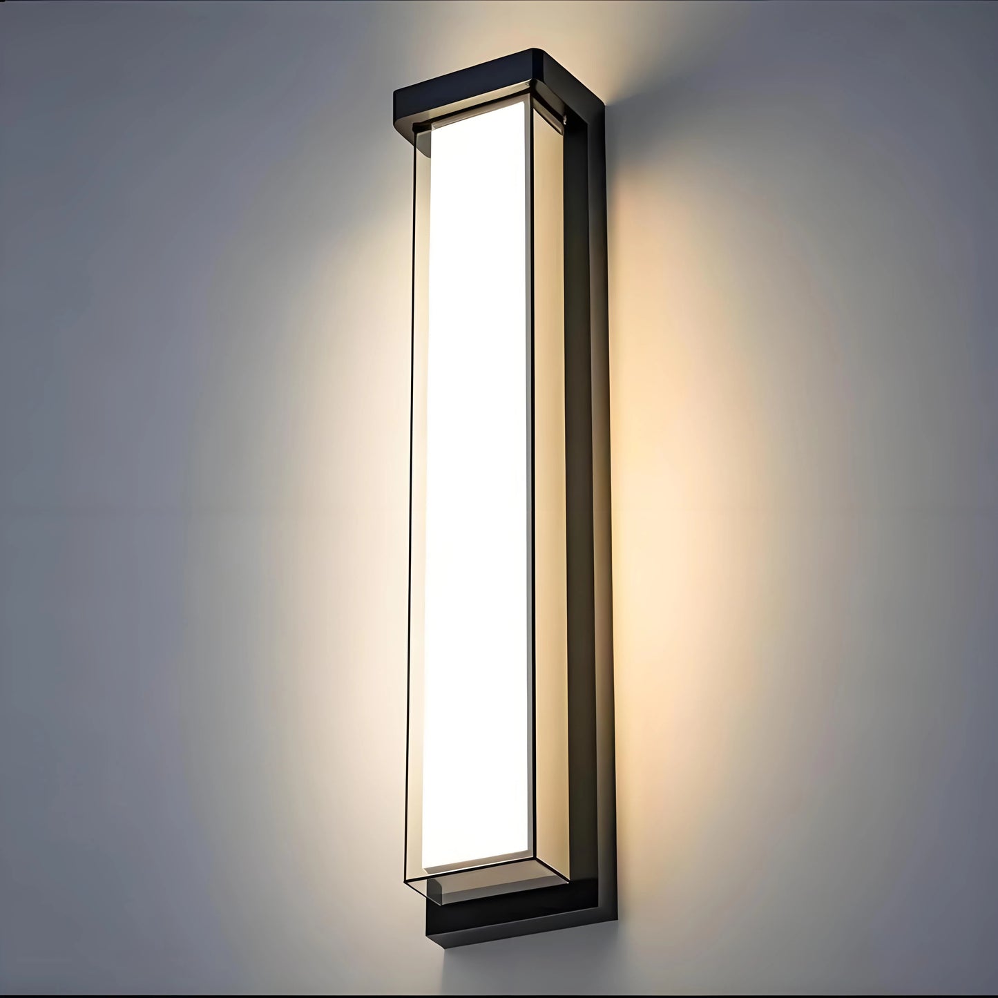 24 Inch Black Large Dimmable Unique Outdoor Wall Lighting for Balcony