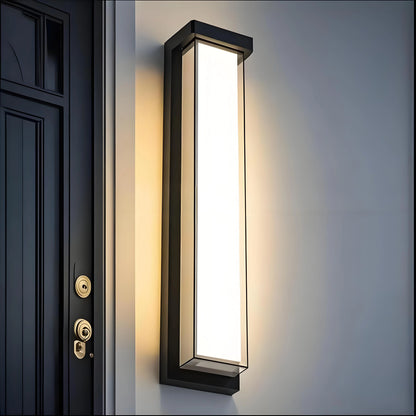 24 Inch Black Large Dimmable Unique Outdoor Wall Lighting for Balcony