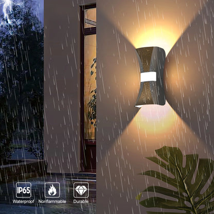 3 Sided Glow 12W Outdoor Wall Lantern SY-O9033