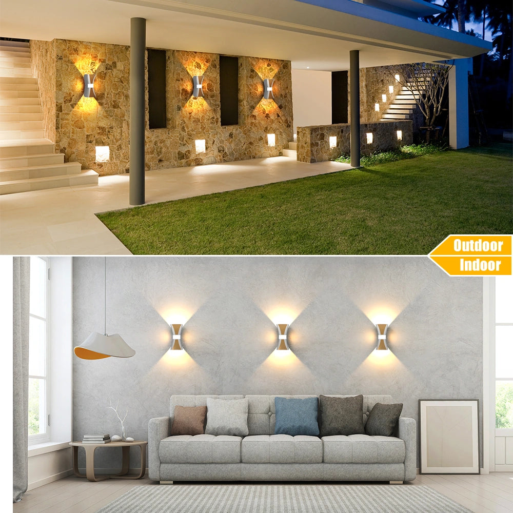 3 Sided Glow 12W Outdoor Wall Lantern SY-O9033
