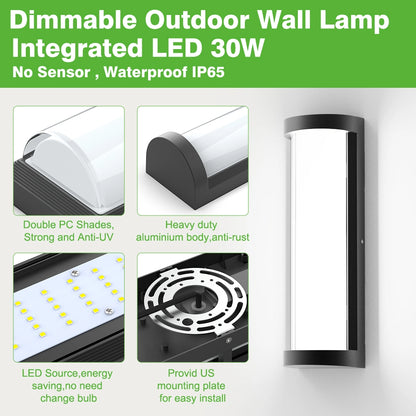 Dimmable 16 Inch Aluminum Modern Outdoor Wall Sconce SY-O9064-D