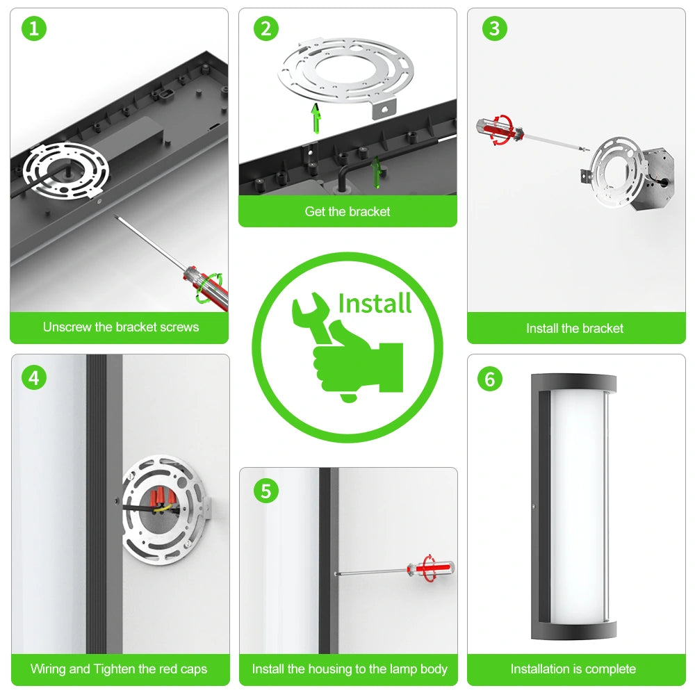 Dimmable 16 Inch Aluminum Modern Outdoor Wall Sconce SY-O9064-D