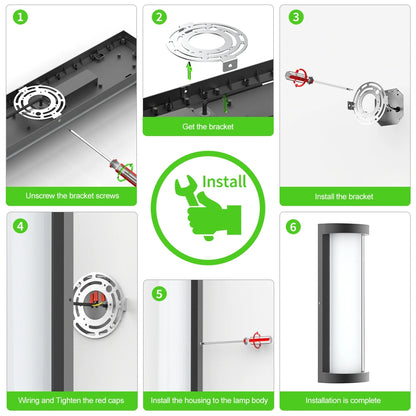 Dimmable 16 Inch Aluminum Modern Outdoor Wall Sconce SY-O9064-D