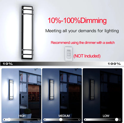 Dimmable 23.6 Inch Modern Wall Outdoor Porch Lights SY-O9046-D