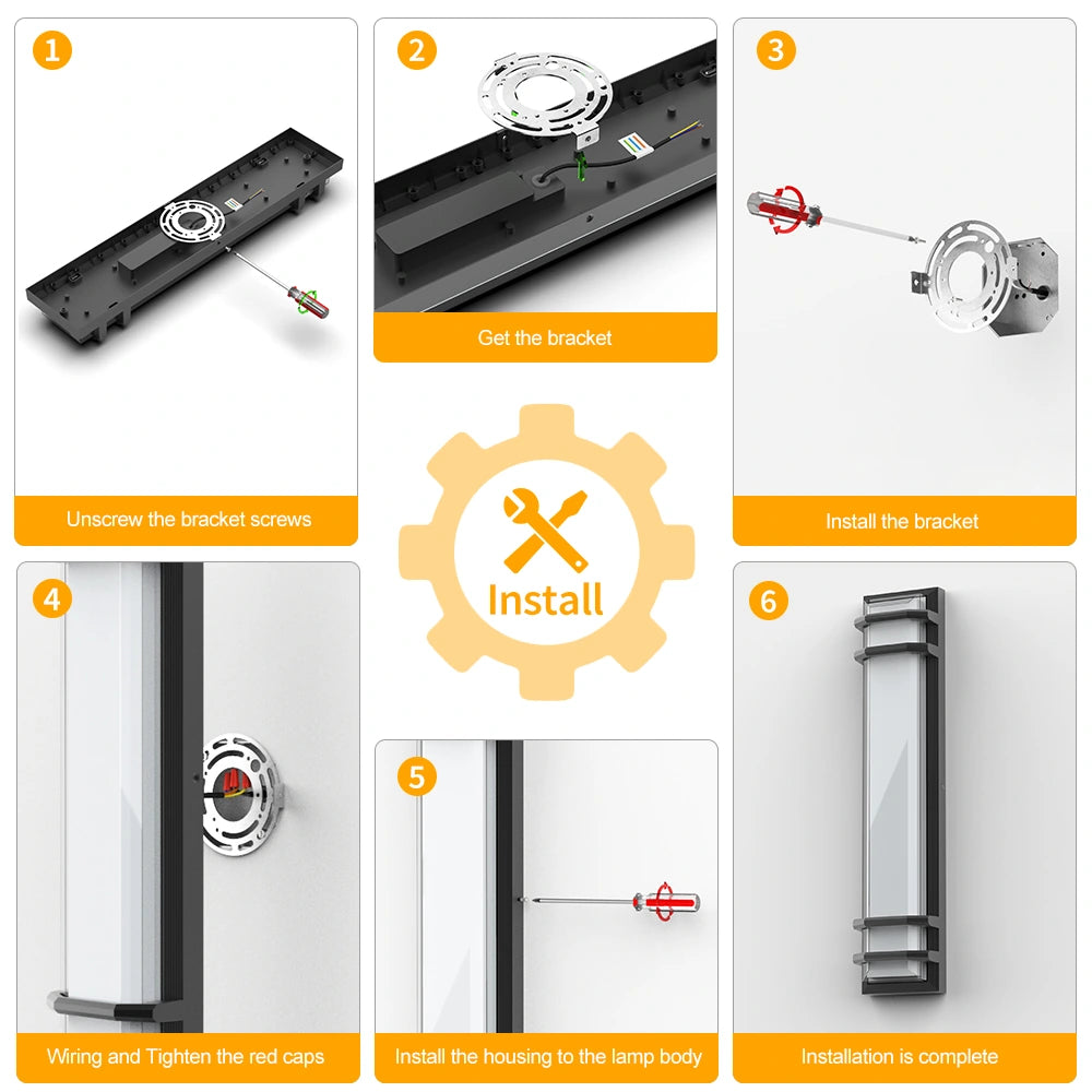 Dimmable 23.6 Inch Modern Wall Outdoor Porch Lights SY-O9046-D