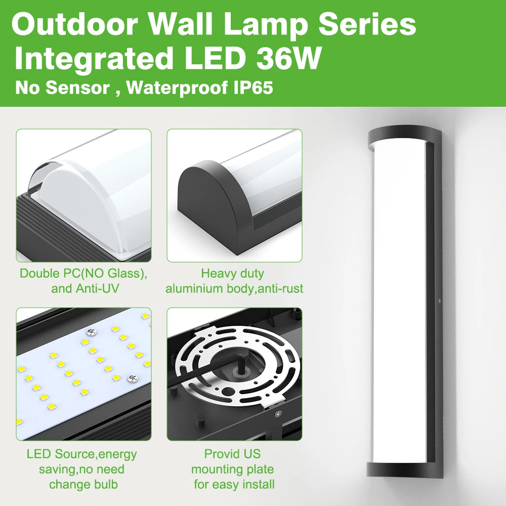 IP65 24 INCH Dimmable Waterproof Outside Porch Lights for Real Estate SY-O9506-D