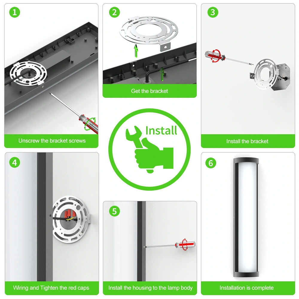 IP65 24 INCH Dimmable Waterproof Outside Porch Lights for Real Estate SY-O9506-D