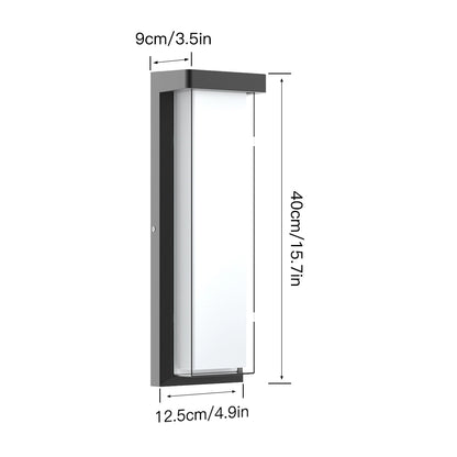 16 Inch Black Dimmable Outdoor Lanterns for Front Porch SY-O9084-D