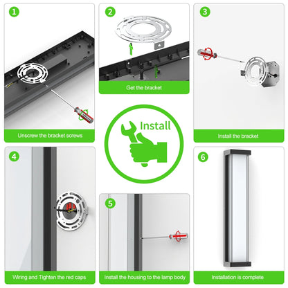 24 Inch IP65 SCR Dimmable Modern Porch Light for Outside Patio SY-O9076-D