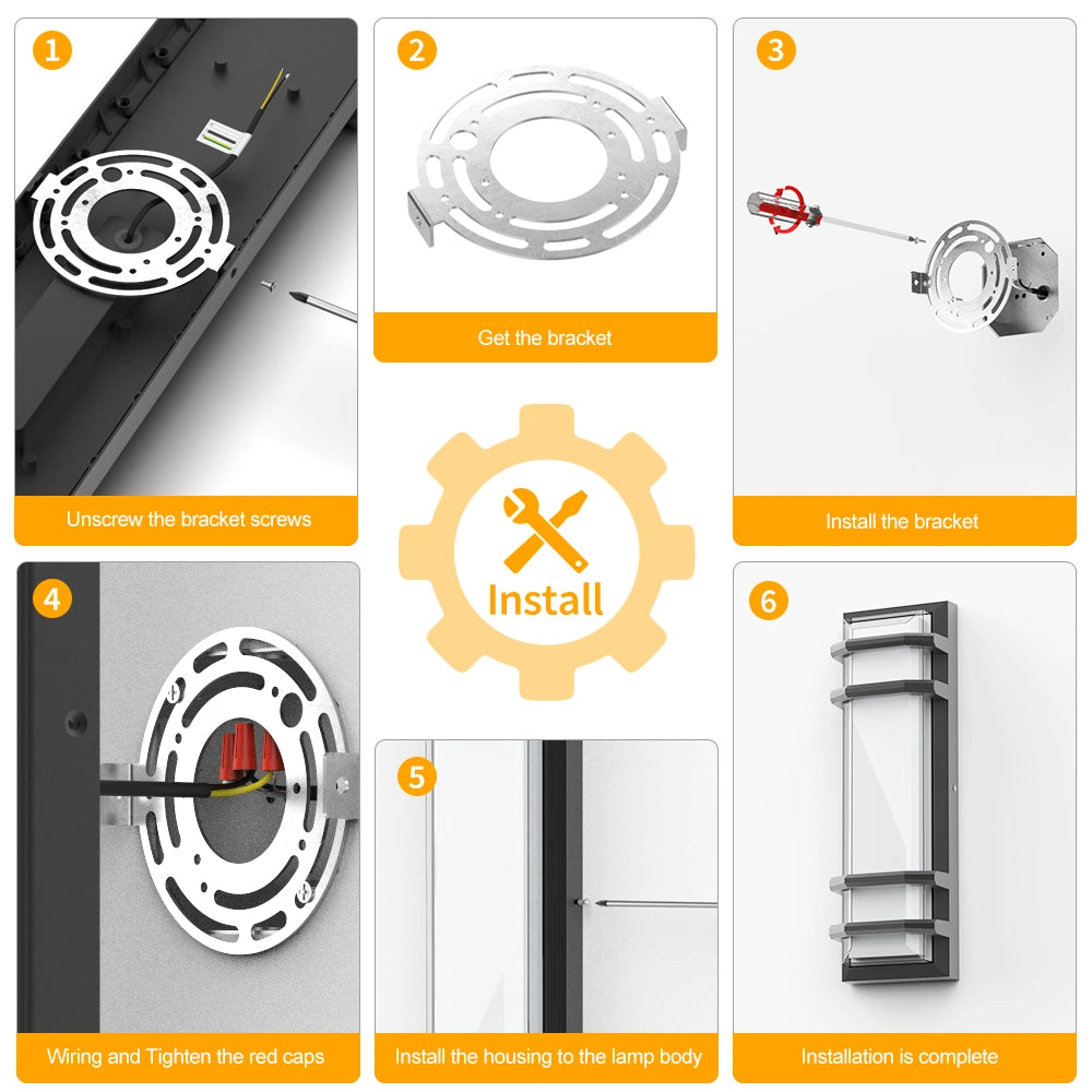 30W SCR Dimmable Exterior Porch Lights 15.75 Inch For Front Door SY-O9044B