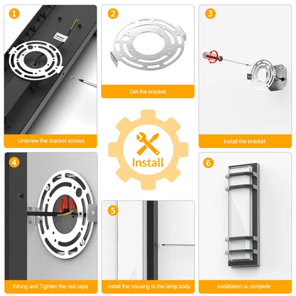 30W SCR Dimmable Exterior Porch Lights 15.75 Inch For Front Door SY-O9044B