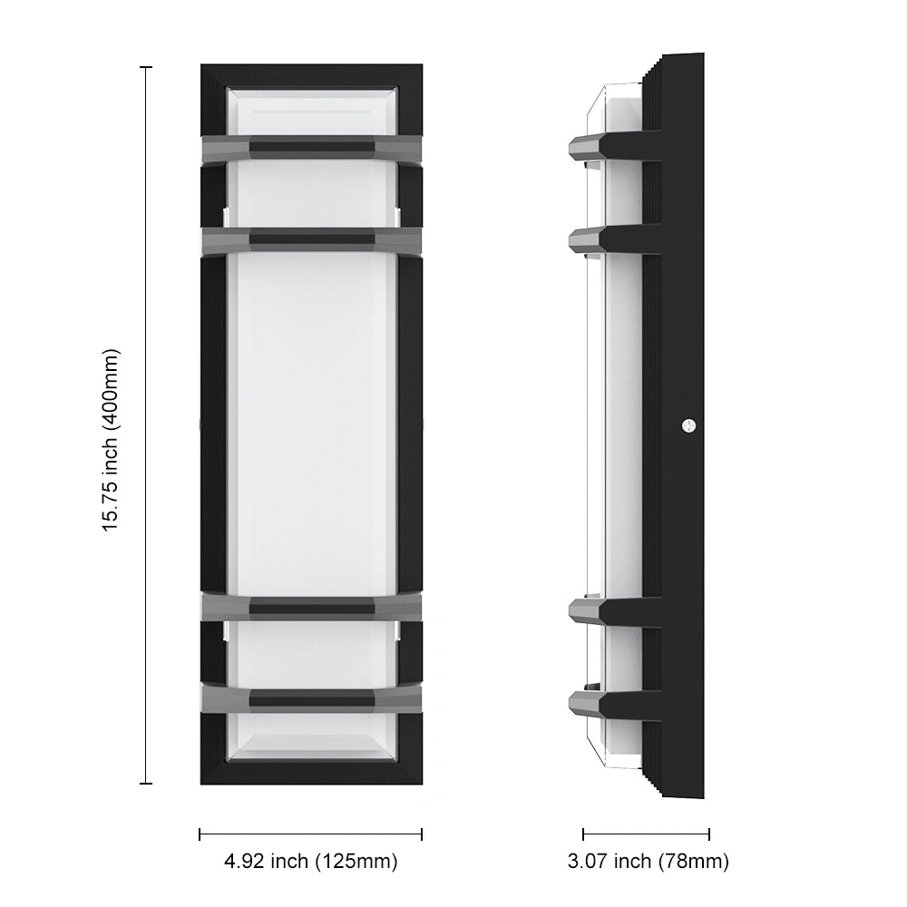 30W SCR Dimmable Exterior Porch Lights 15.75 Inch For Front Door SY-O9044B