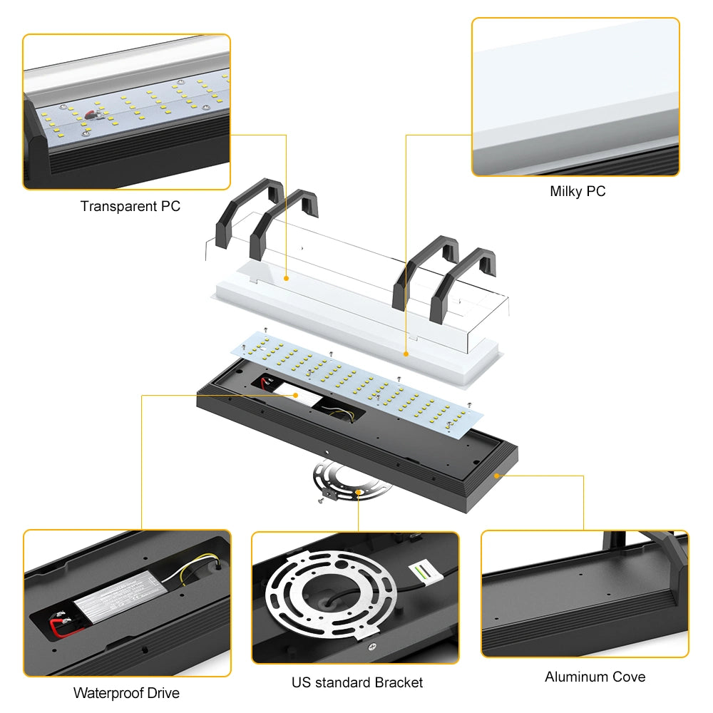 30W SCR Dimmable Exterior Porch Lights 15.75 Inch For Front Door SY-O9044B