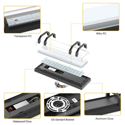30W SCR Dimmable Exterior Porch Lights 15.75 Inch For Front Door SY-O9044B