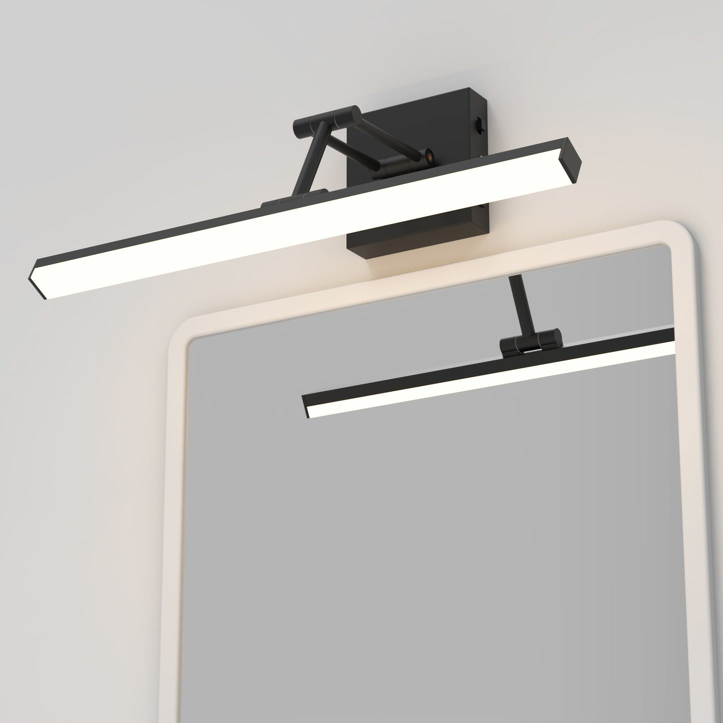 19.09 Inch 3CCT Dimmable Led Bathroom Vanity Lighting With Telescopic Bracket SY-V015-BLACK