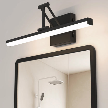 19.09 Inch 3CCT Dimmable Led Bathroom Vanity Lighting With Telescopic Bracket SY-V015-BLACK