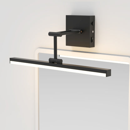 19.09 Inch 3CCT Dimmable Led Bathroom Vanity Lighting With Telescopic Bracket SY-V015-BLACK