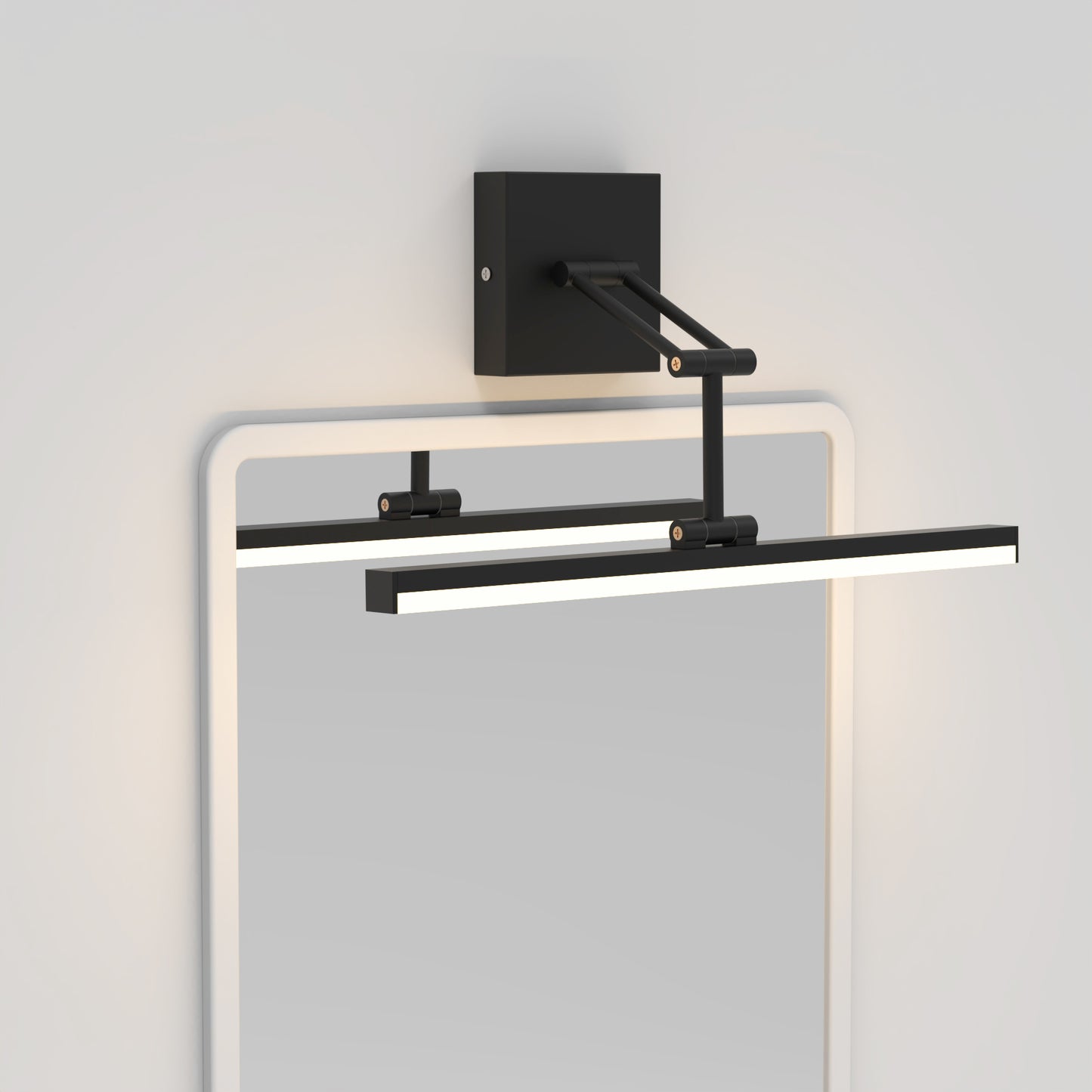 19.09 Inch 3CCT Dimmable Led Bathroom Vanity Lighting With Telescopic Bracket SY-V015-BLACK