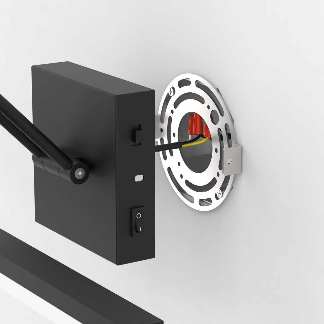 19.09 Inch 3CCT Dimmable Led Bathroom Vanity Lighting With Telescopic Bracket SY-V015-BLACK