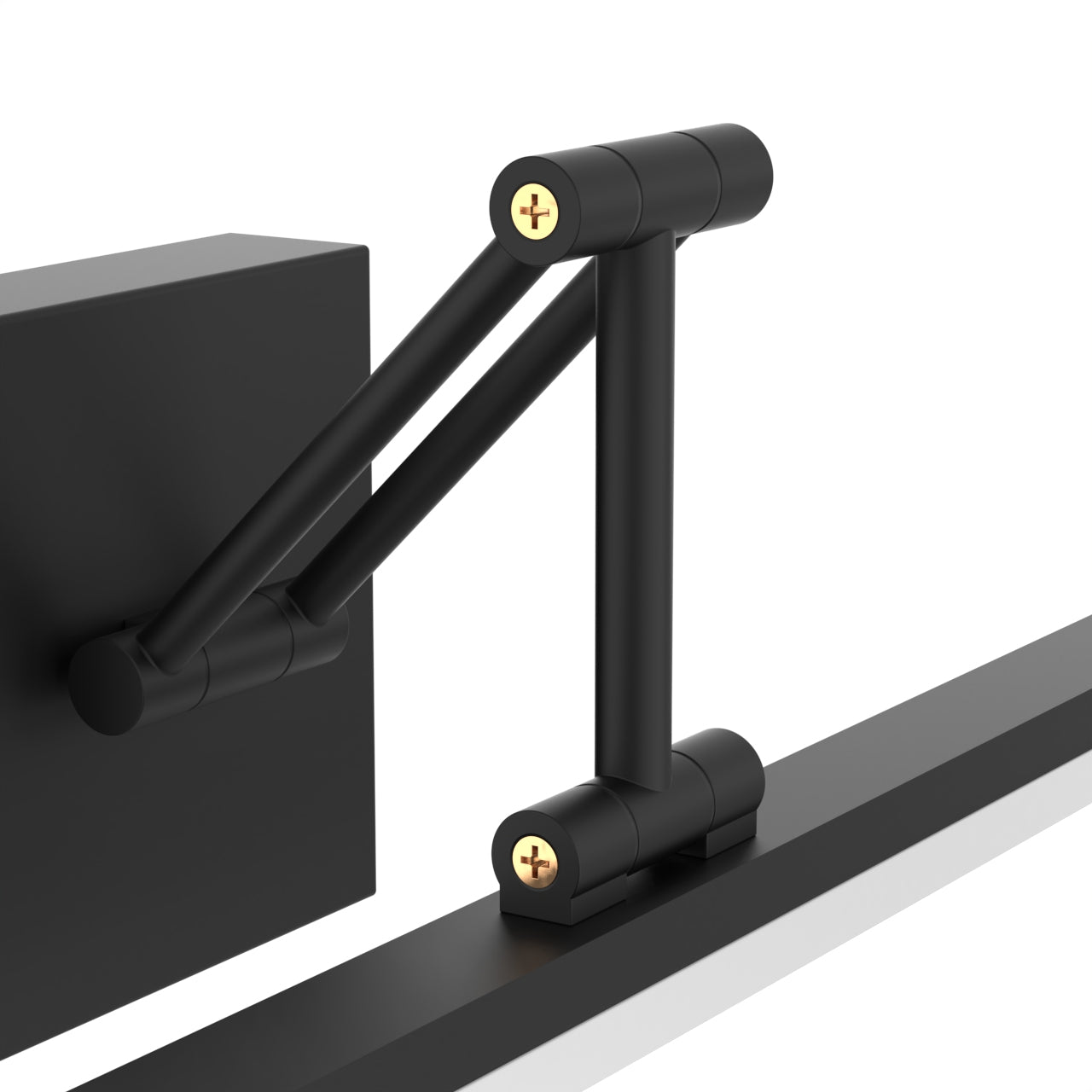 19.09 Inch 3CCT Dimmable Led Bathroom Vanity Lighting With Telescopic Bracket SY-V015-BLACK