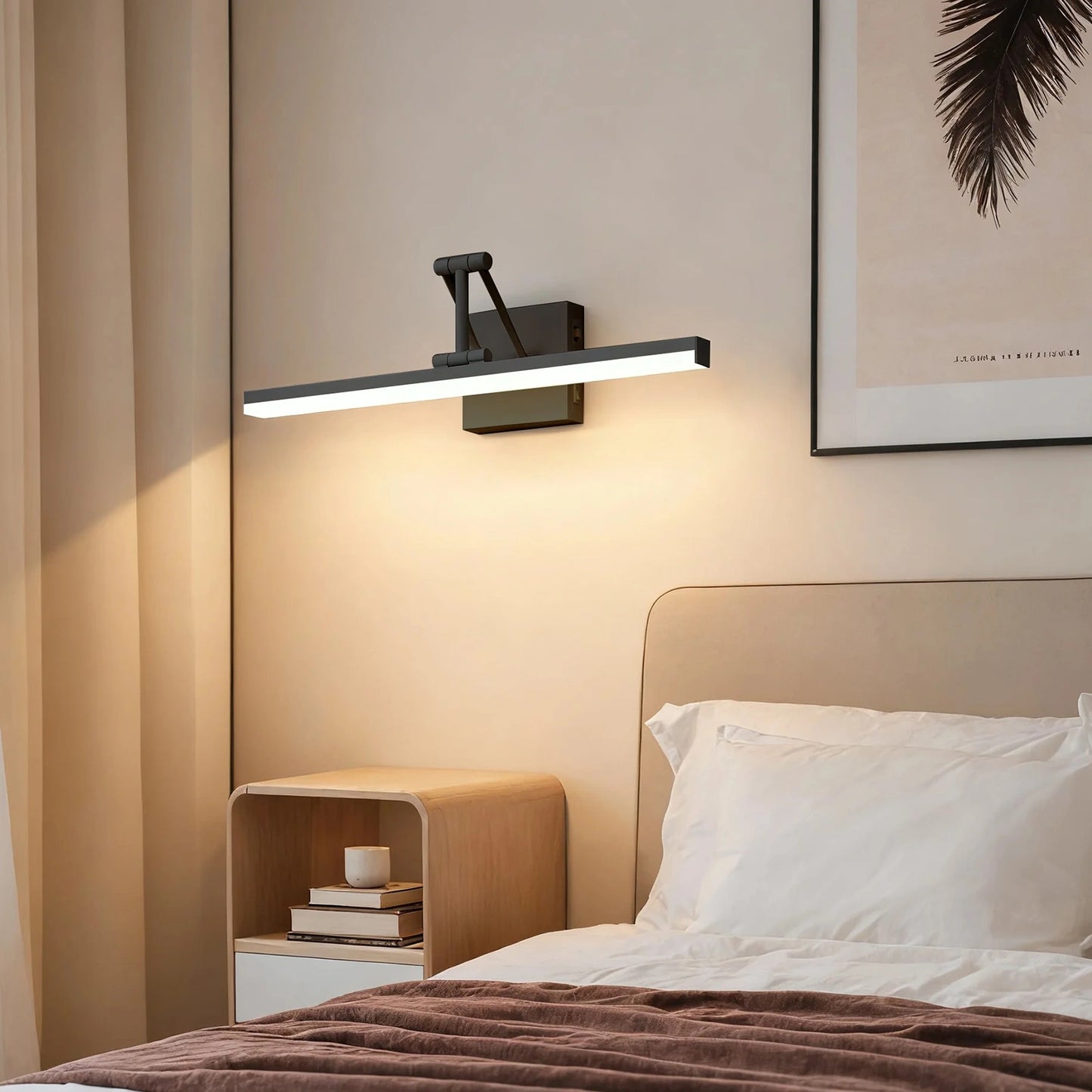 19.09 Inch 3CCT Dimmable Led Bathroom Vanity Lighting With Telescopic Bracket SY-V015-BLACK