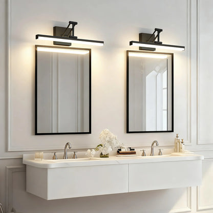 19.09 Inch 3CCT Dimmable Led Bathroom Vanity Lighting With Telescopic Bracket SY-V015-BLACK
