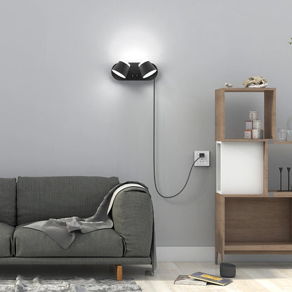 12W Bedroom Reading Lights Plug In Wall Lamp With Usb Port